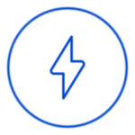 integrated bus power supply blue